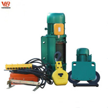 Customized monorail Electric Wire Rope hoist remote control cd hoist 2 ton